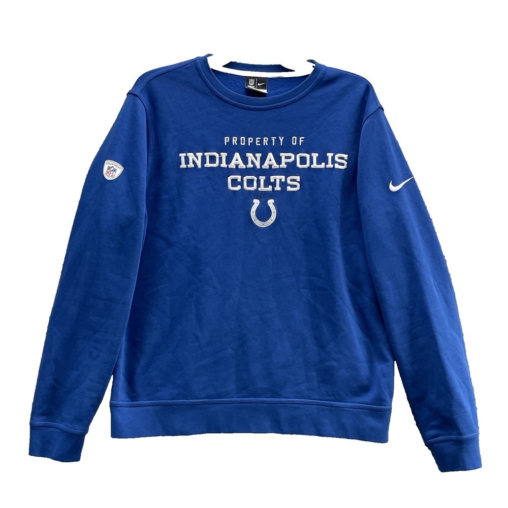 Nike NFL Indianapolis Colts Sweatshirt Men's Large Football Western Sportswear